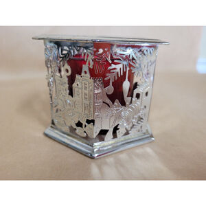 Towle Silversmiths Home Decor Silver and Red Antique toys Votive